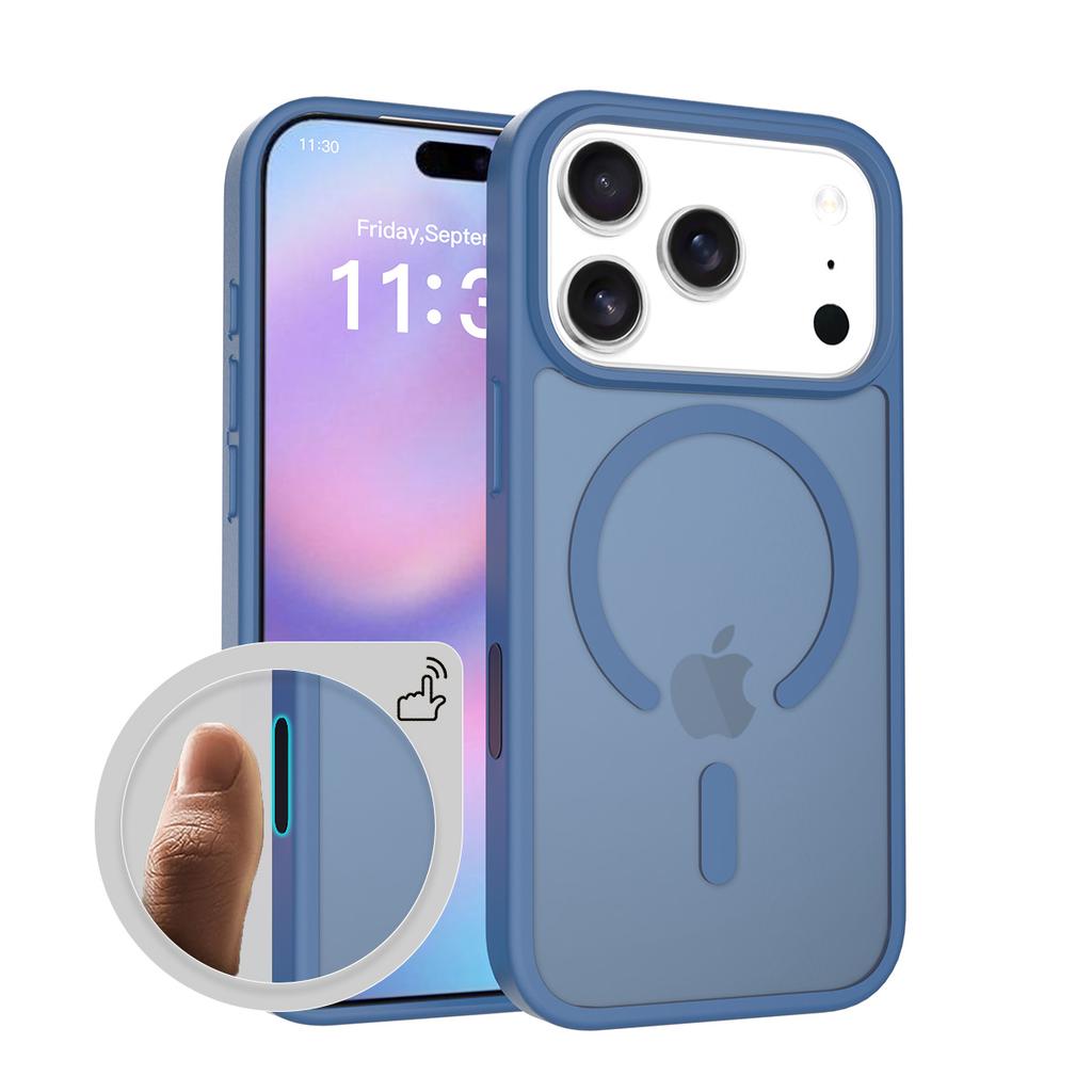 Luxury Magnetic Magsafe Wireless Charging Phone Case for IPhone 17 Air 16 15 14 13 12 Pro Max Candy Color Skin Feel Case
