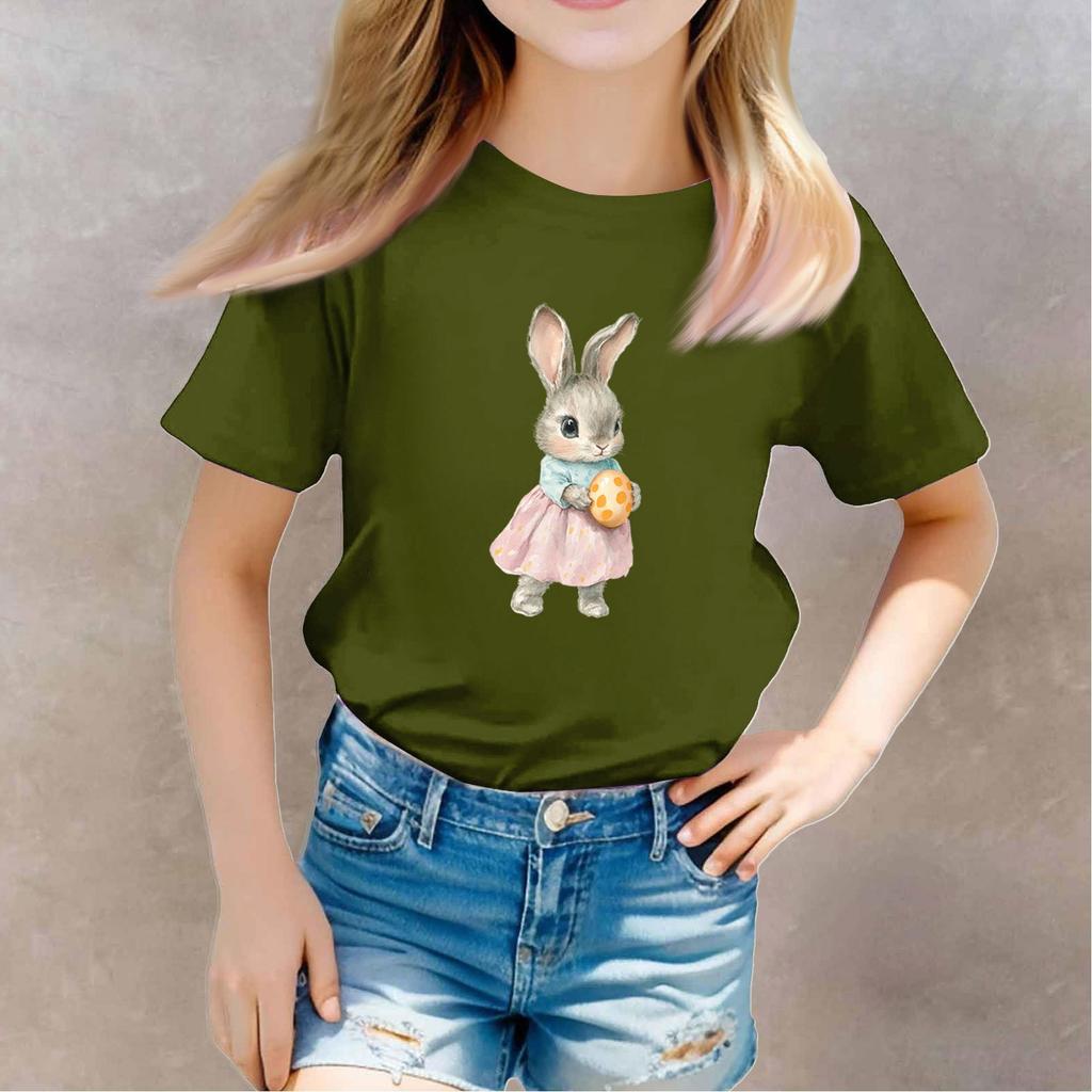 Toddler Girl Boy T-Shirts Kids Top Boys And Girls Printed Short Sleeved T-shirt