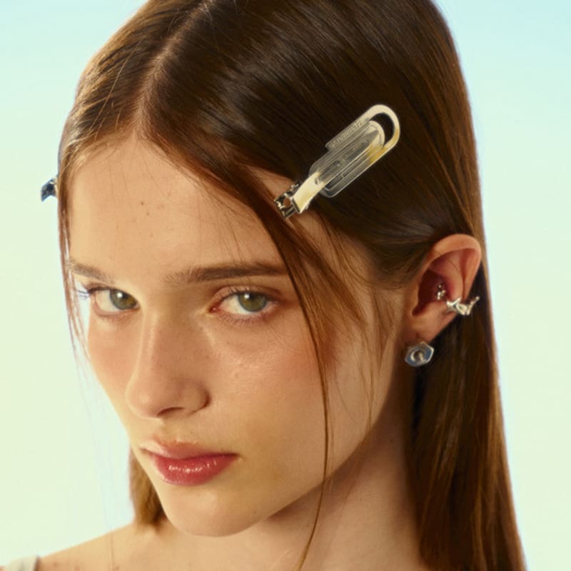 SENTIMENTS NO.545 [SILVER] SURFBOARD CLIP HAIR PIN 2set