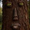 Outdoor Tree Face Whimsical Sculpture Set For Garden Decoration With Funny Looks
