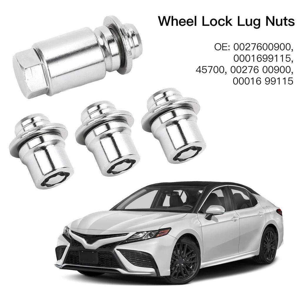 Set of 4 Tire Nuts Wheel Lock Nuts Steel Wheel Nuts Racing Nuts 12mm