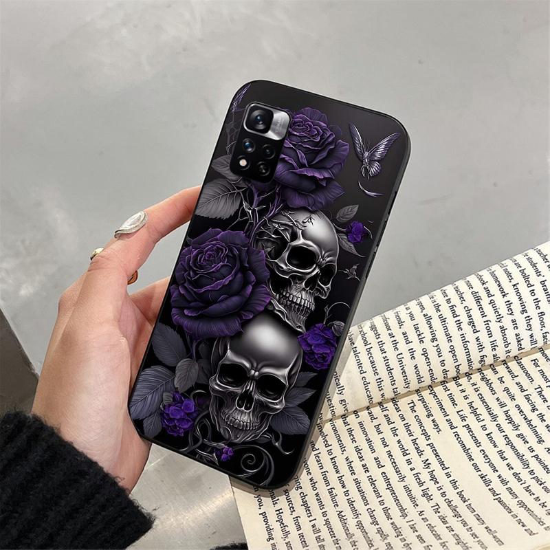 Telefoonhoesje Voor Xiaomi Redmi note 14 Pro 14 13 12 11 10 Pro 14S 12S 11S Redmi 14C 13C 10 Schedel