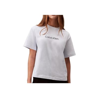 Loose Letter Minimalist Short Sleeve T-Shirt Women Tops Ancient-Water 40WP113-451
