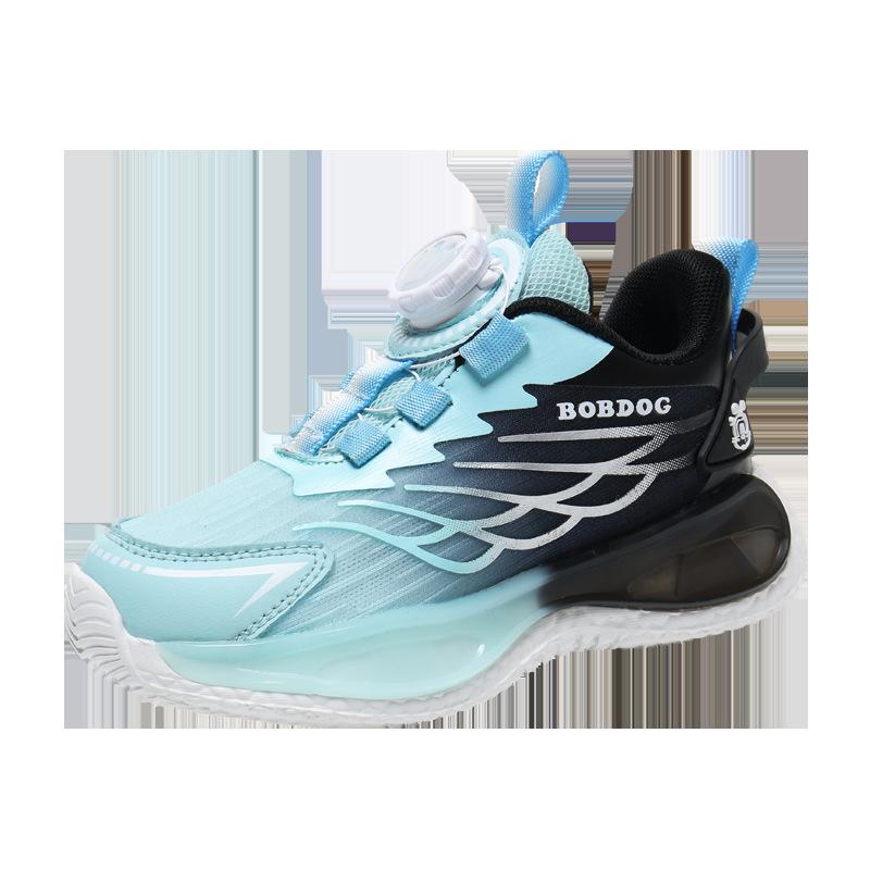 Babu Bean classmate girls' sports shoes autumn new mesh breathable children's shoes rotating buckle boys running shoes