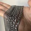 2024 New Long Stainless Steel Chain Necklace for Women Men On The Neck Hip Hop Jewelry Accessories Choker Valentine's Day