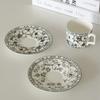 Niche High-end French Retro Cup Floral Afternoon Tea Coffee Cup Saucer Gift Box Gift Gift