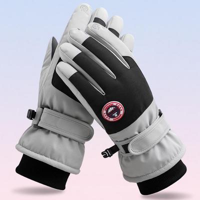 1 Paar Winter Radhandschuhe Unisex Wasserdicht Winddicht Dick Warm Weich Rutschfest Handfläche mit Großer Reibung Outdoor Skii
