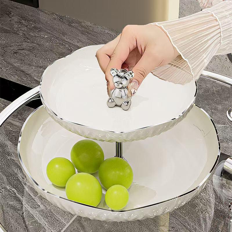 Elegant Three-Tier Dessert & Fruit Display Stand for Home or Restaurant
