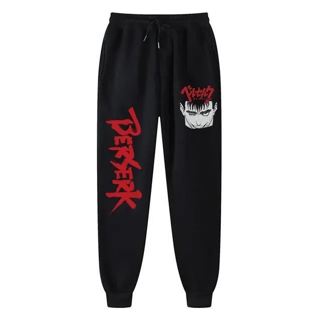 Anime Berserk Print Sweatpants for Men Athletic Joggers Trousers Spring Fall Casual Fleece Pants with Pockets Cosplay Costume