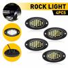 4x White LED Rock Lights Underbody For Jeep Offroad Truck ATV UTV SUV 4X4 Car I
