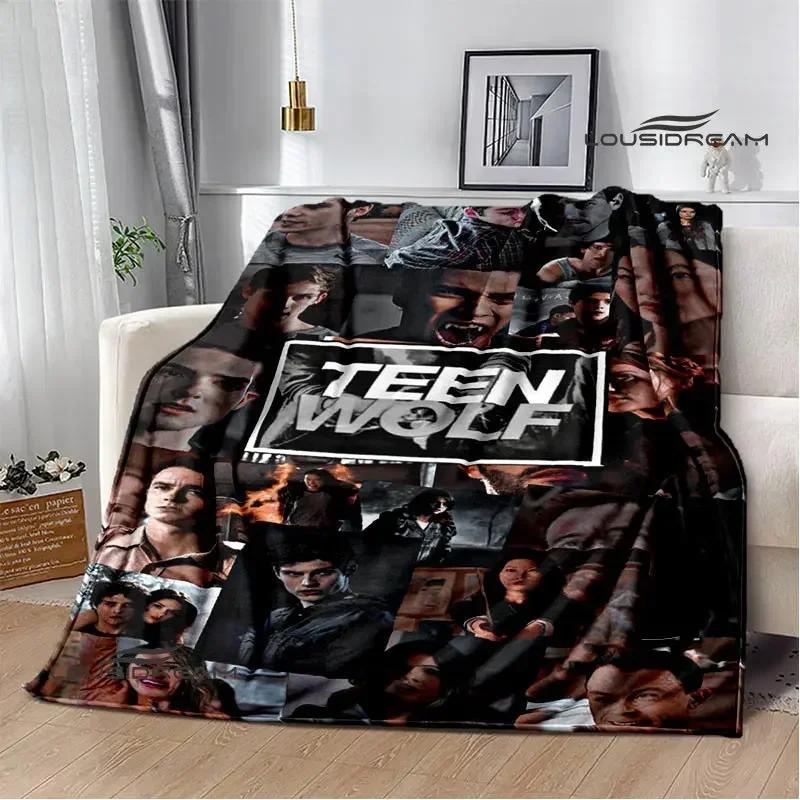 Film Teen Wolf bedruckte Decken Picknickdecke Warme Decke Weich und bequem Decke für Zuhause und Reise Bettwäsche Geburtstagsgeschenk