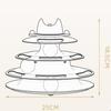 Interactive Cat Toy Tower Kitten Turntable Track Roller Balls Toys With Feather Pets Supplies Toy For Cat Tower