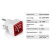 1 buc. Priză UE LED Monitor Digital Casnic AC 50V~500V Voltmetru Indicator Luminos Circular Universal AC220V