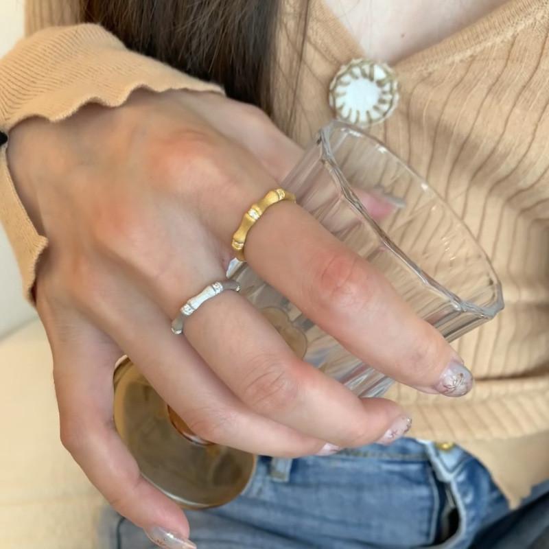 Elegant Adjustable Open Ring With Zircon Stones For Women Stylish Copper Design