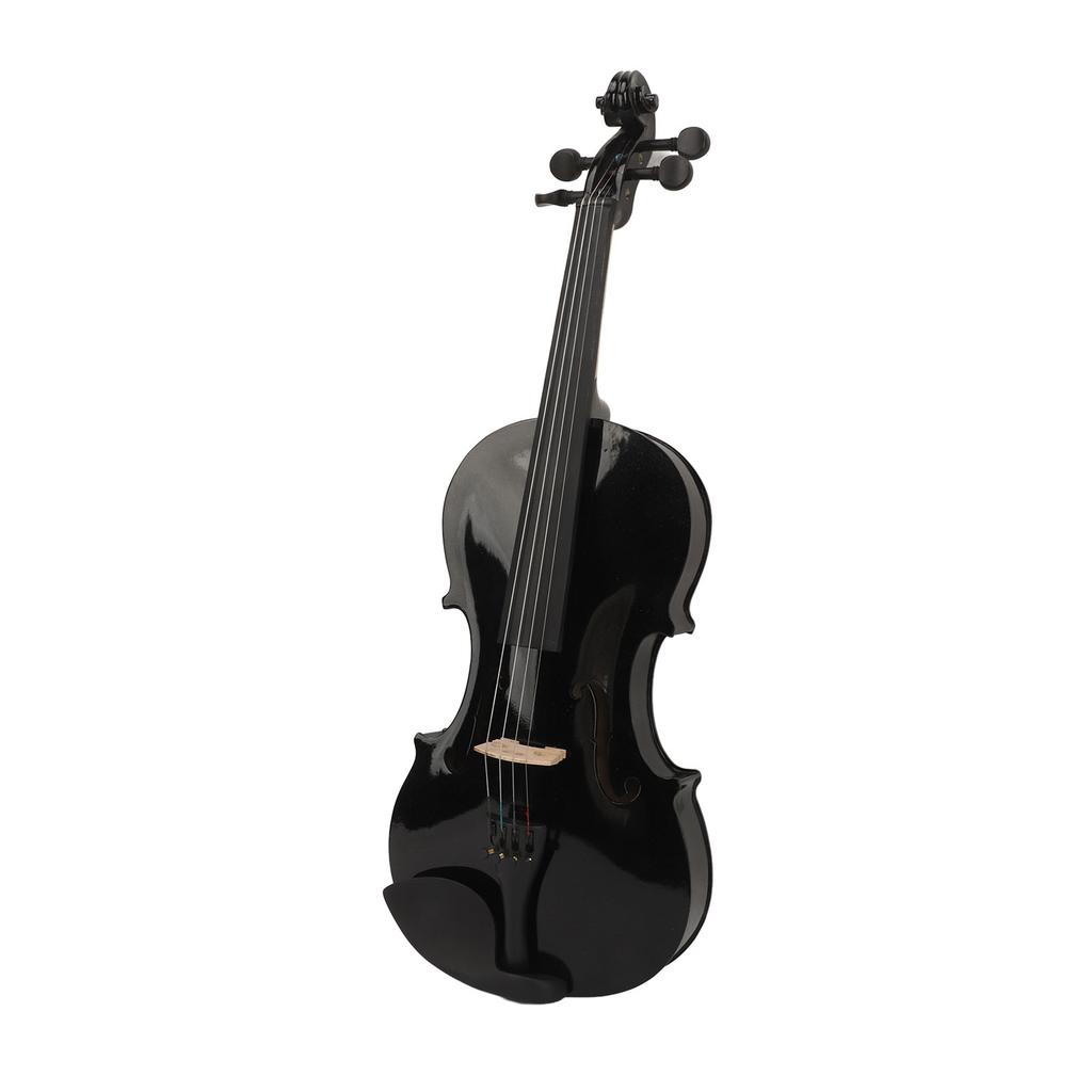 Acoustic Violin 4 4 Kids Adults Beginners Starter Kit with Box Rosin Shoulder Rest Mixer String Bow Fingerboard Sticker