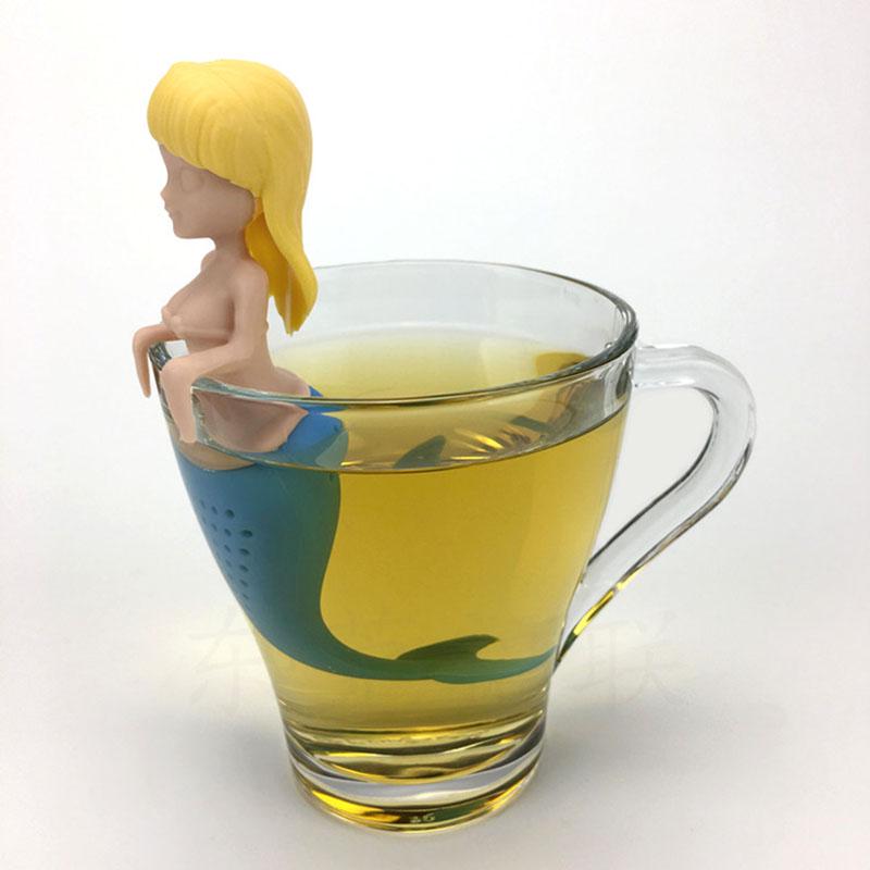 Infuseur Thé Silicone Mignon écureuil Forme Loose Leaf Strainer Mug Filtre Théière
