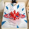 1PC Frankfurt Football Print Flannel Blanket, High Quality All Seasons, Home Decor, Warmth and Comfort, Perfect for Christmas Gifts
