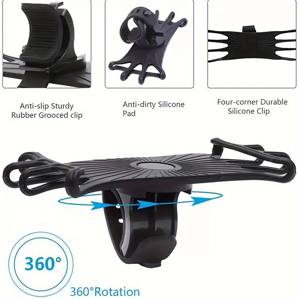 1pc 360 Degree Rotating Bike Phone Holder for Men Women Universal Fit Easy to Install Durable Material Cycling Accessory Perfect Gift for Bike Lovers