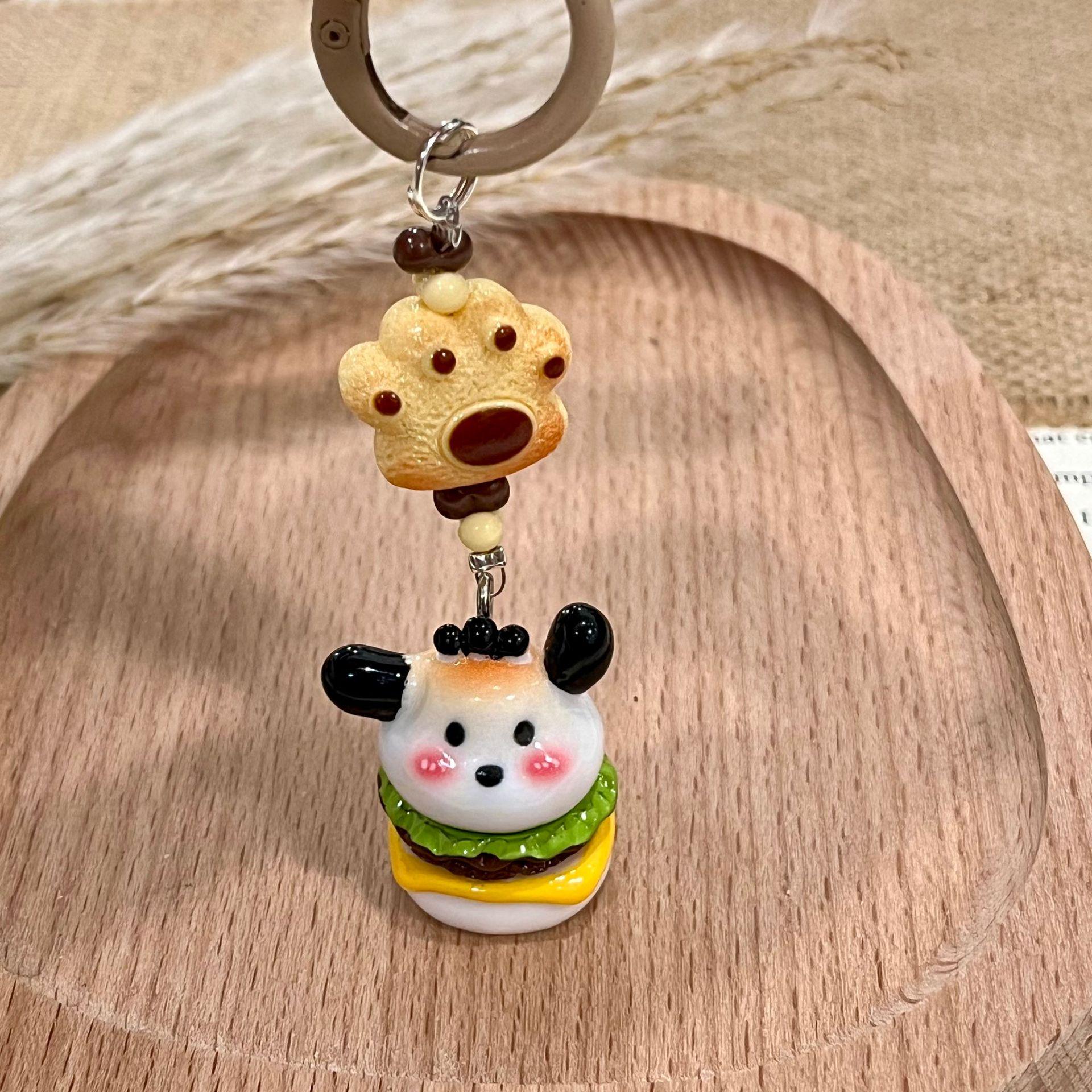 

3D Пача Собака Орнамент Мобиль и Брелок Шарм: Милый кулон-шнурок для девочек