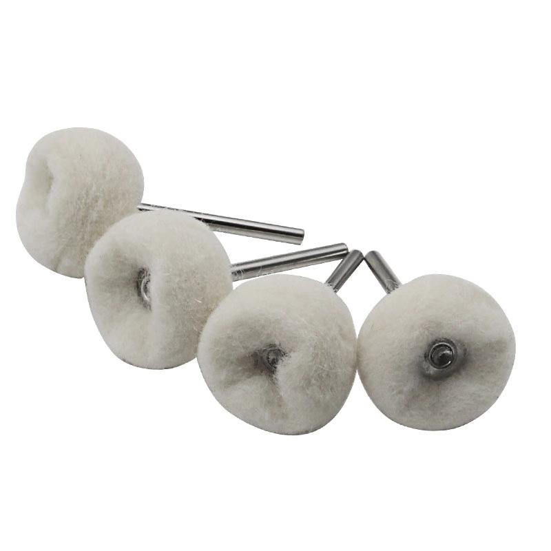 10pcs 3mm Shank Mounted Soft Wool Fine Cotton Polishing Buffing Wheel For Polishing Kit Or Mini Drill