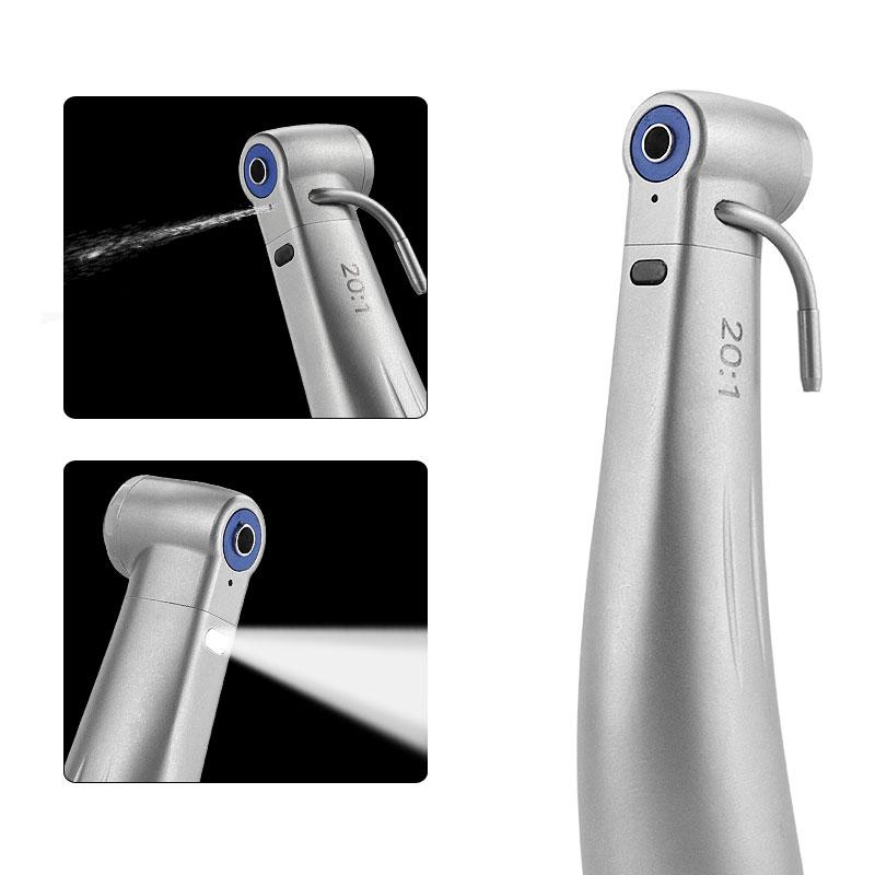 Fiber Optic Dental Implant Reduction Contra Angle Handpiece 20:1 Motor System