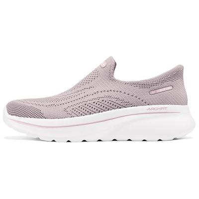 Go Walk Slip-On Comfortable Breathable Lightweight Casual Shoes Women Sneaker Pink White 125843-MVE
