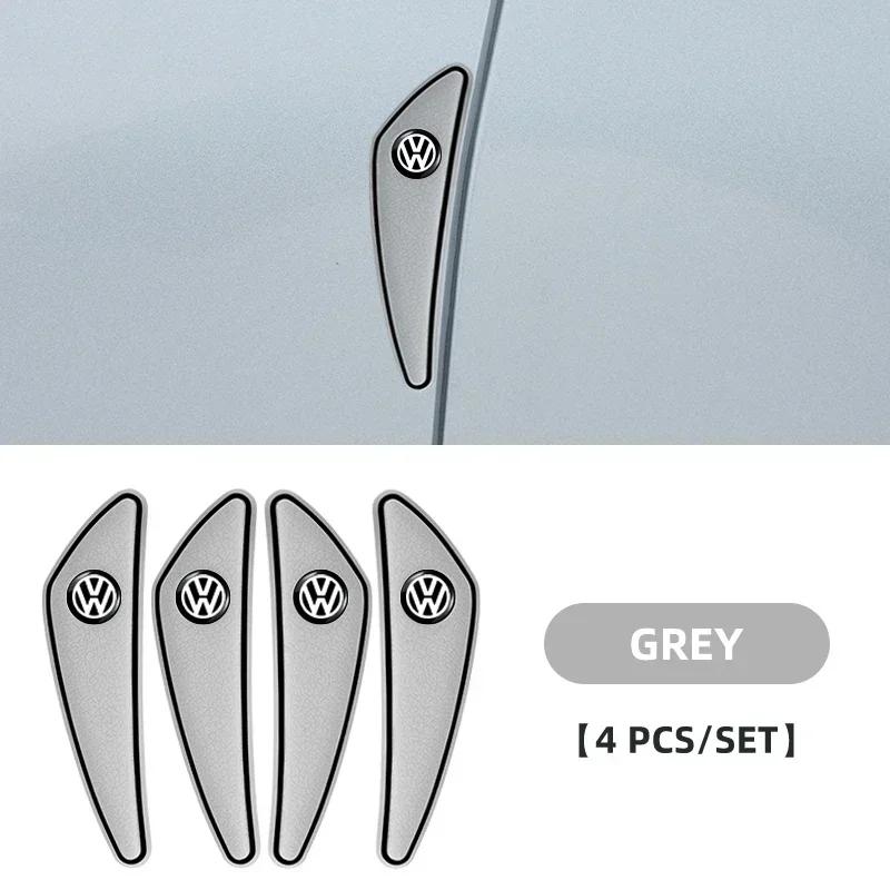 

2026 Hot For Volkswagen VW 4pcs Car Door Rearview Mirror Edge Guard Protection Strip for Volkswagen VW GTl R Golf 7 Rline Polo T