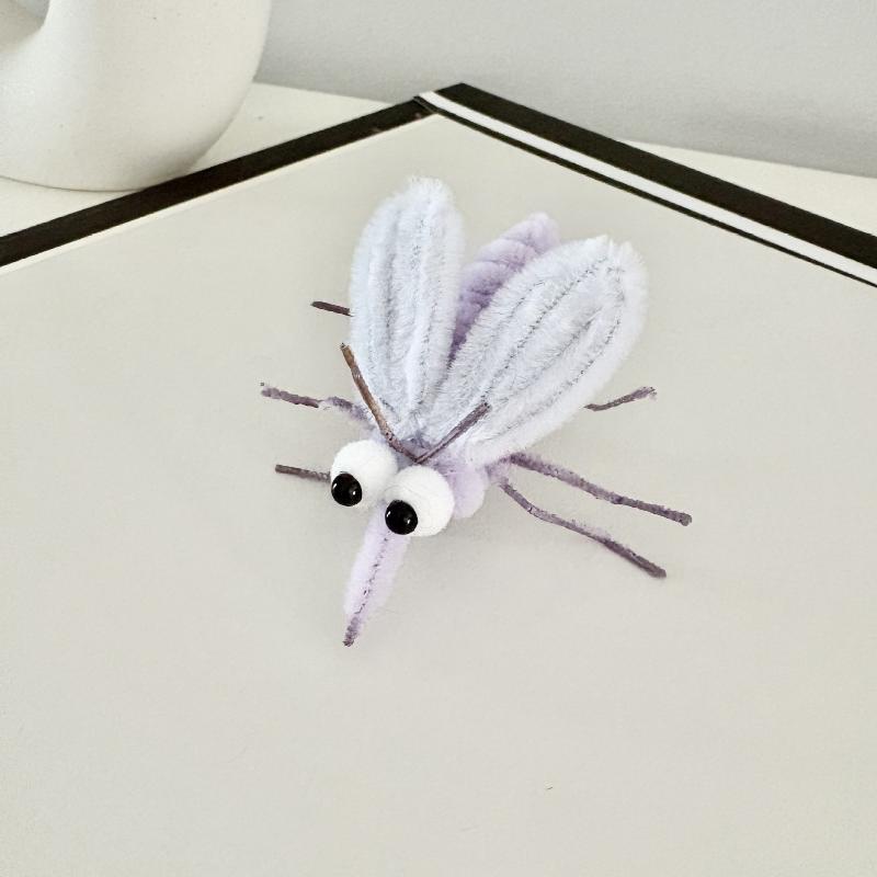 Charming Insect Spring Hair Clip; Mosquito Hairpin Plush Toy; Children's Humorous Prop; Girls Decor & Photo Accessory