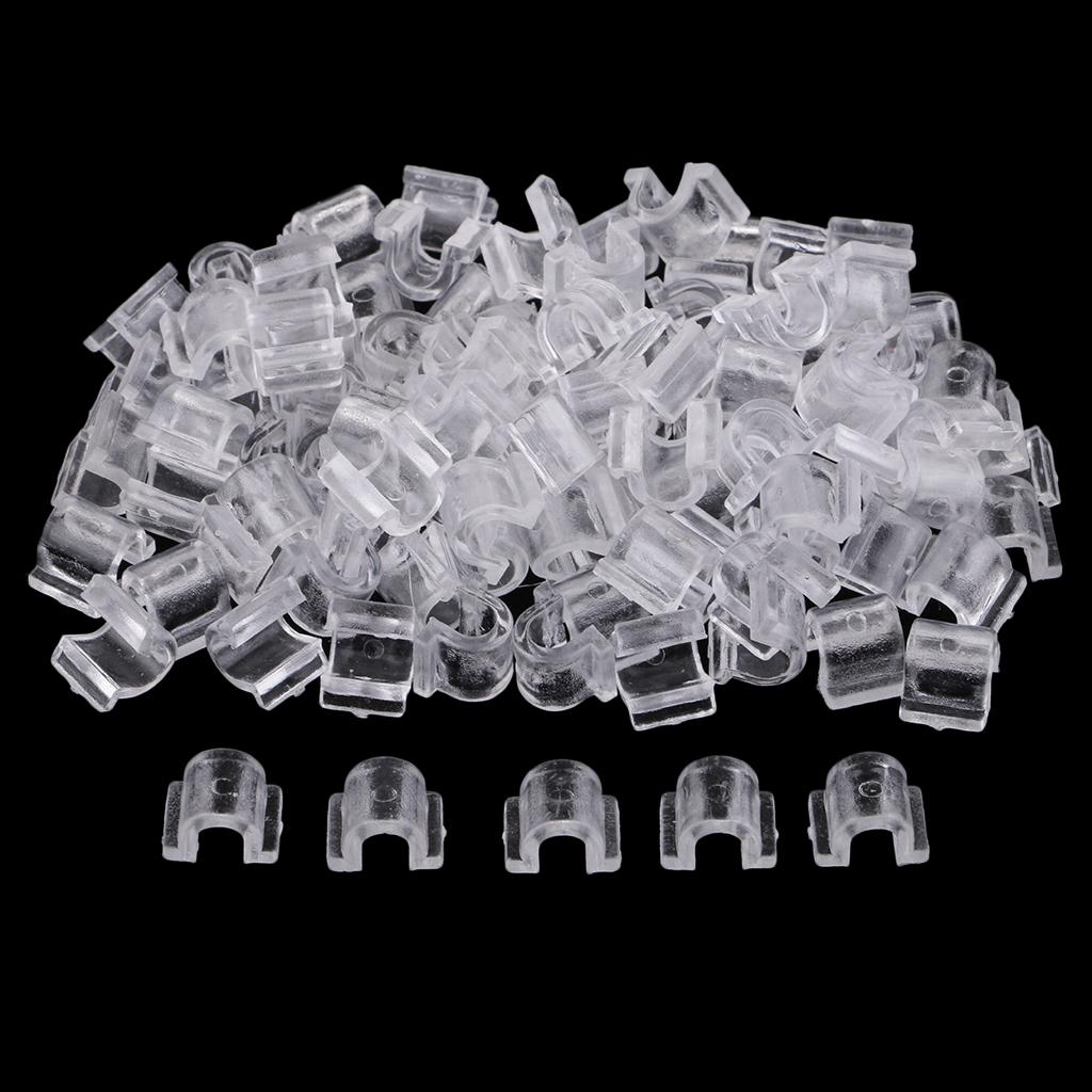 100pcs Space Beads Loose Clear Rubber Pearl Base Square 8x9x12mm