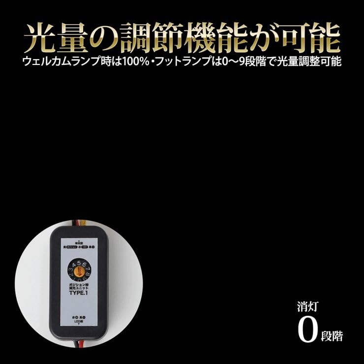 IHR WR-V Exklusive Innenraum-Begrüßungsleuchte & Fußraumleuchte [Weiß] LED Begrüßungsfunktion Fußraumleuchte