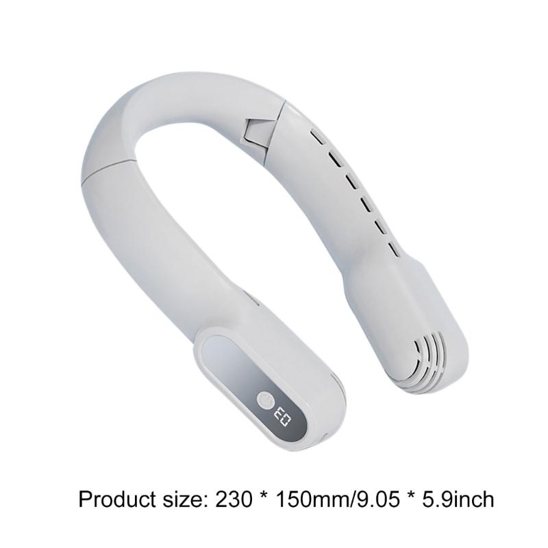 Bladeless Neck Fan Natural Wind Mode-Adjustable Hand-free for Outdoor Indoor Use