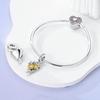 Copper Flower Serie Charms Beads Sunflower Tulip Pendants Fit Original Pan Bracelet Making Fashion Jewelry