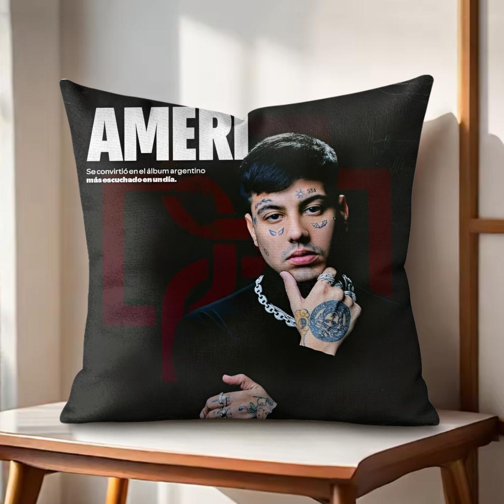 

MMale singer DDuki Cushion Cover Natural Linen Organic Fabric DoubleSided Printing Couch Pillow Covers Home Decor 30x30cm