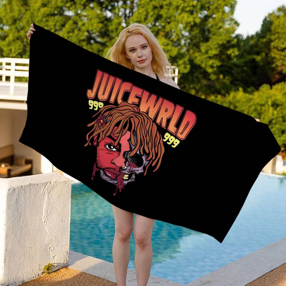Rapper J-Juice WrldS Microfiber Blanket Quick Drying Beach Towels Oversized Printing Super Absorbent Pool Towel Blanket