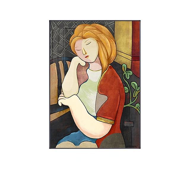 

Скандинавская ретро-рисунок, картина на холсте, настенная художественная печать, интерьерное украшение для дома, абстрактная картина для гостиной, декоративный настенный постер 21cm×30cm NoFrame