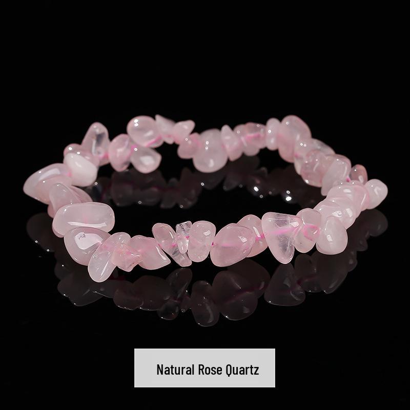 Jingdong Seven-Color Agate Chip Elastic Bracelet