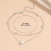 Trendy Double-Layer Heart Anklet: Stylish Beach Jewelry for Women