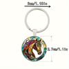 Horse Pattern Zinc Alloy Pendant Keychain Bag Charm For Birthday Anniversary Valentine'S Day  Year Gift