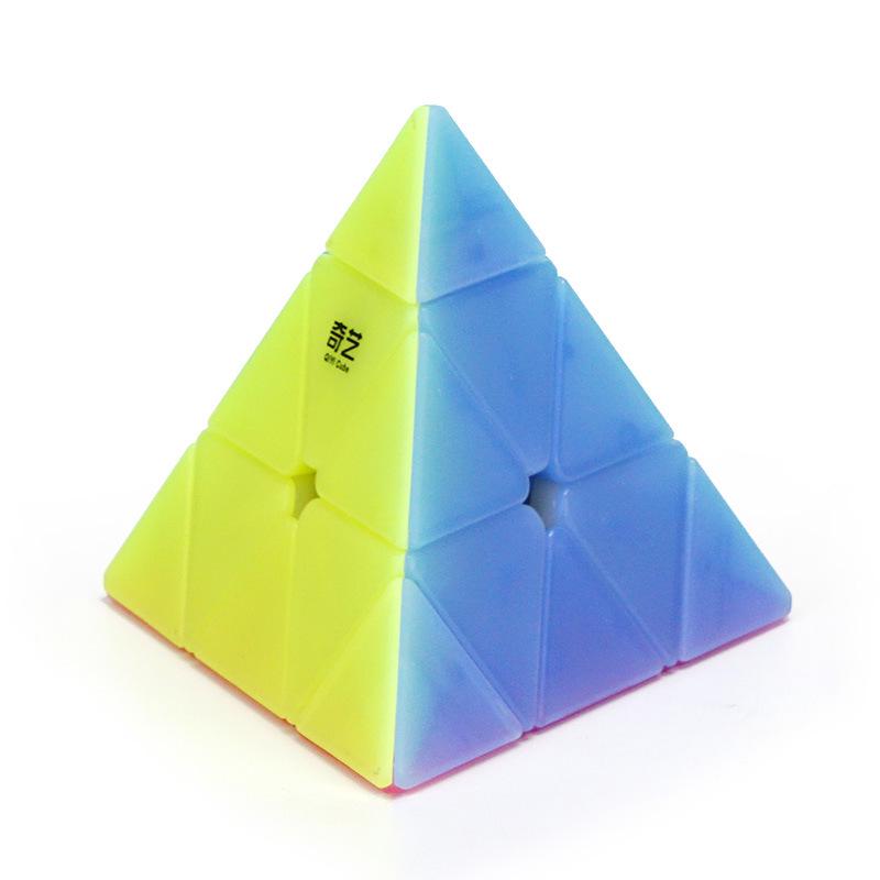 Qiyi Qiming S2 Pyramid Rubik's Cube - Jelly Color Triangular Educational Toy
