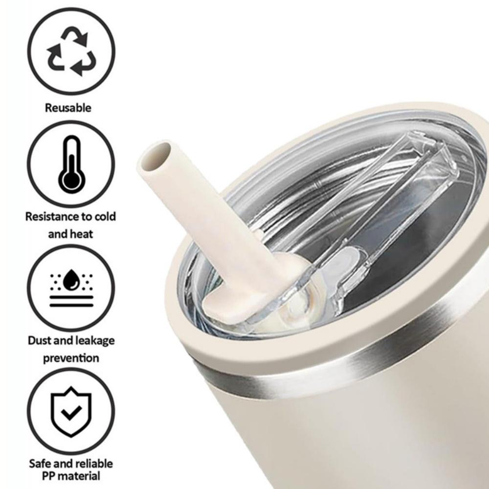 40oz Flip Straw Leak Proof Lid for Stanley Tumbler Lid Replacement for Stanley Cup Accessories Spill Proof Splash Straw Cover