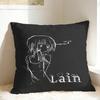 Anime Serial Experiments Lain Pillow Cover  Retro Trendy Pillow Case For Sofa Home Decor Soft Cushion Cover Gift