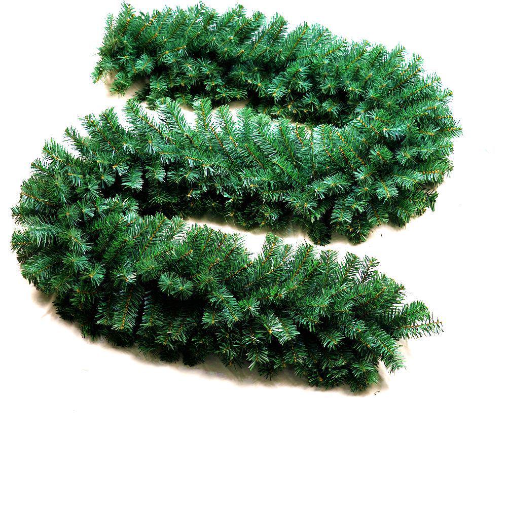 

2.7m Dense PVC Christmas Vine Wreath for Hotel, Mall, and Supermarket Decor 160 Branches