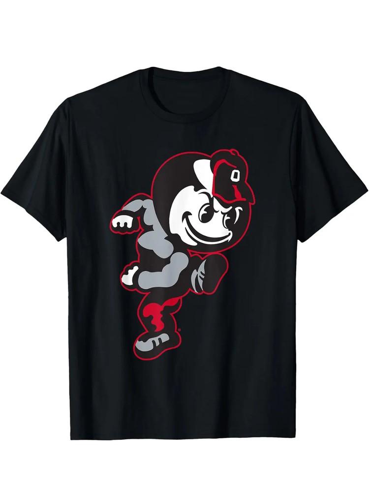 Ohio State Buckeyes Vintage Brutus T-Shirt Cotton Fun Design DIYMen039;s Soft breat Unisex T-Shirt XXL