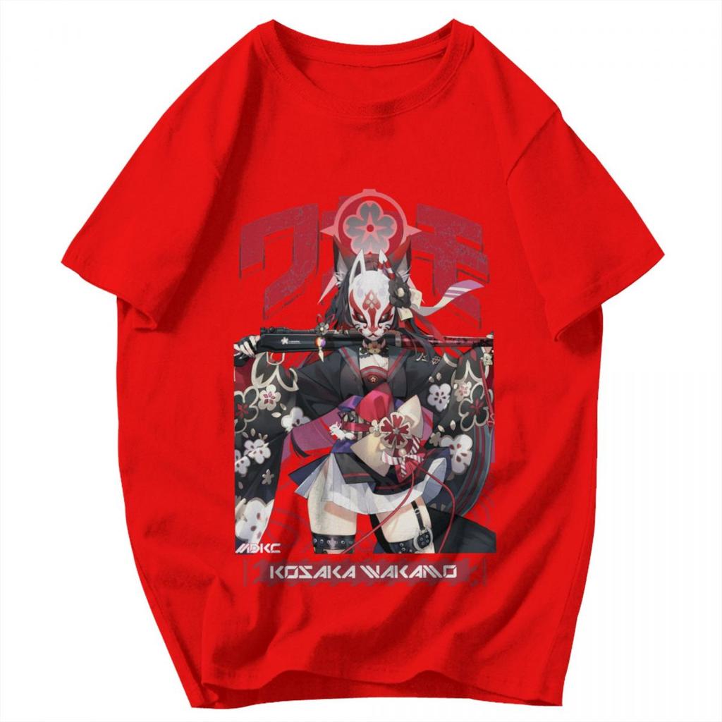 Men T Shirt Blue Archive Wakamo Japanese Anime Idea Y2K Graphic Short Sleeve Unisex Tops T Shirts