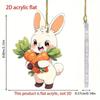 Car Acrylic Delightful Accessories Cute Easter Bunny And Carrot Hangings For Cars