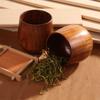 180Ml Wooden Big Belly Cup Jujube Teacups Breakfast Beer Milk Cup Anti Scald Household Teacups Wood Water Cup Kitchen Drinkware