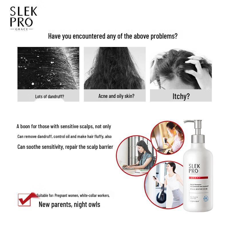 Slek Amino Acid Oil Control Anti-Dandruff Shampoo