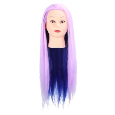 Mannequin Head with Hair Braiding Practice Hair Cutting Hairdressing Styling Mannequin HeadLight