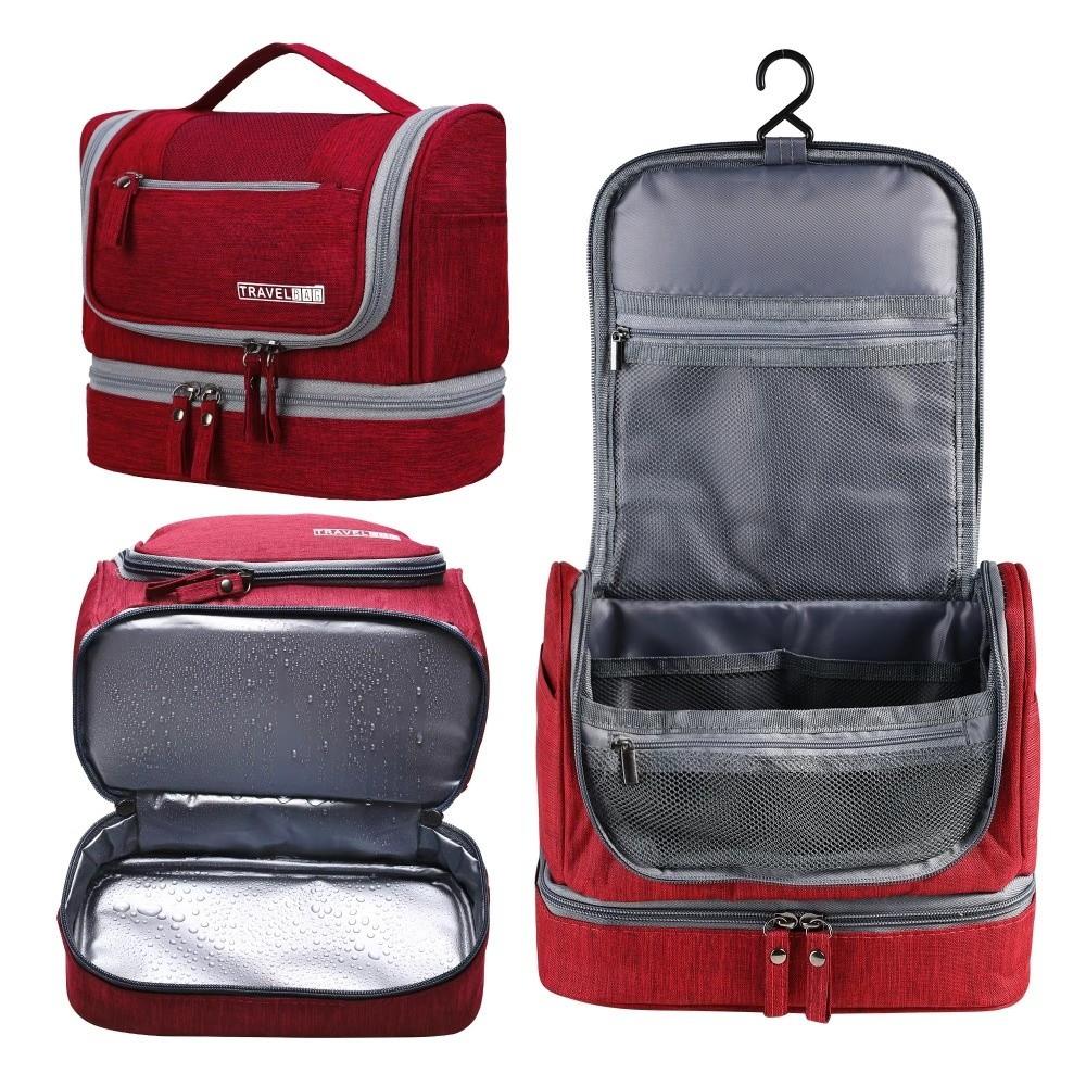 Multifunctional Hanging Makeup Bag Oxford Cloth Toiletry Bag Fashion Cosmetic Organizer  Business