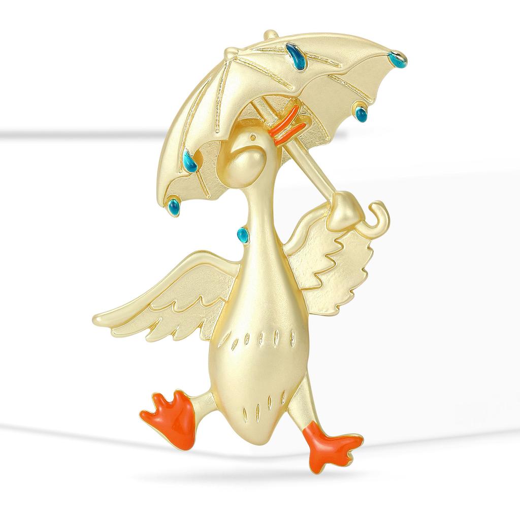 Stilvolle Emaille-Enten-Broschen für Damen Unisex Tier-Anstecknadeln Freund Event Party Neue Geschenke Schmuck Dekoration Zubehör